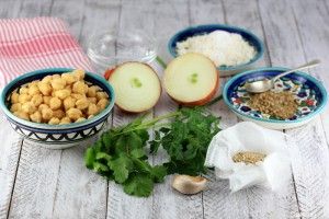 Ingredientes falafel