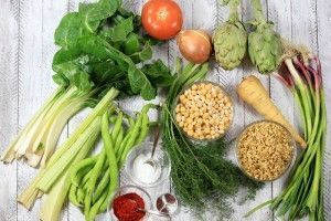 Ingredientes guiso de trigo