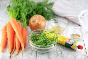 Ingredientes ensalada de zanahorias