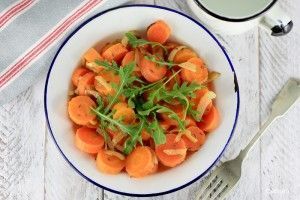 Ensalada zanahorias cenital
