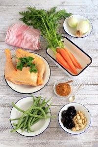 ingredientes tajine de pollo