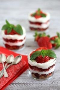 Trifle de fresas