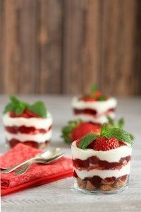 Trifle de fresas frontal