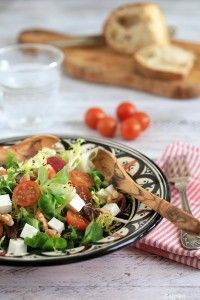 ensalada con dátiles y nueces