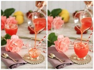 limonada de fresa collage
