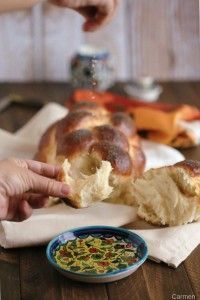 Receta de challah con sal
