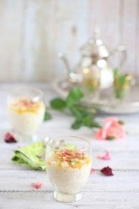 Pudin de arroz con miel
