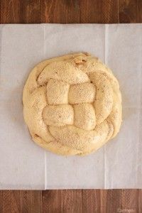 Challah de manzana y miel sin hornear