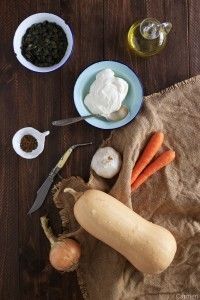 Crema de calabaza especiada ingredientes