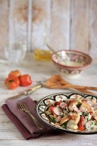 Ensalada Fatoush partida