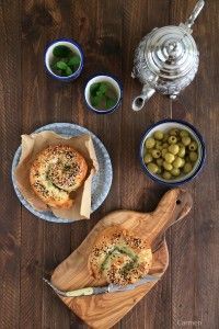 Börek de queso y espinacas cenital