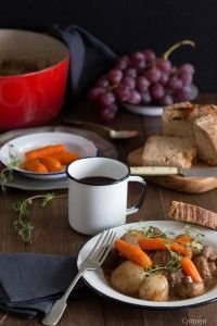 Pollo al vino olla