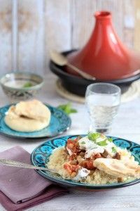 Tajine de verduras con pan