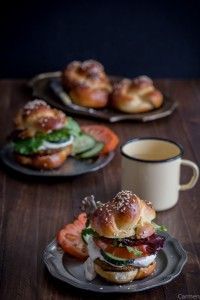 Hamburguesa de falafel