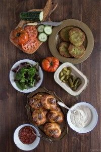 Ingredientes hamburguesa de falafel