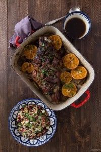 Pata de cordero al horno rustidera