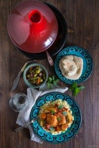 Tajine de pescado plato cenital