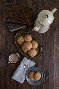 Tortas de naranja bandeja