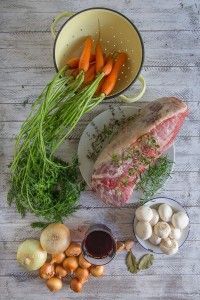 Ingredientes redondo de ternera