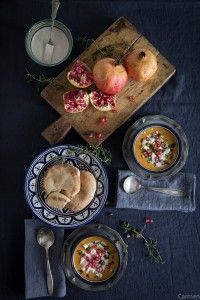 crema de calabaza con queso cenital