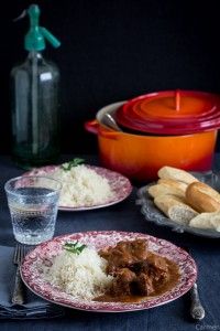 Estofado sefardí de ternera plato