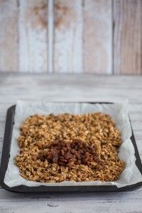 Granola casera con pasas