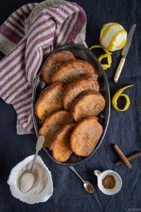 Torrijas caseras cenital