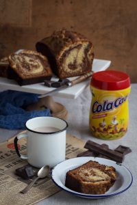 Bizcocho marmolado de Cola Cao