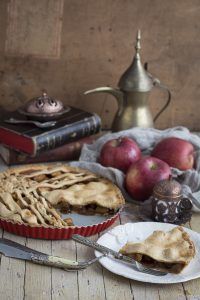 tarta de manzana americana partida